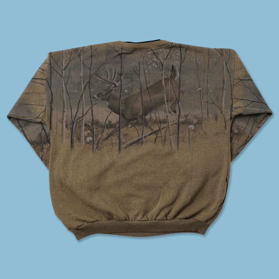 Vintage Deer Sweater XLarge 