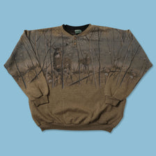 Vintage Deer Sweater XLarge 