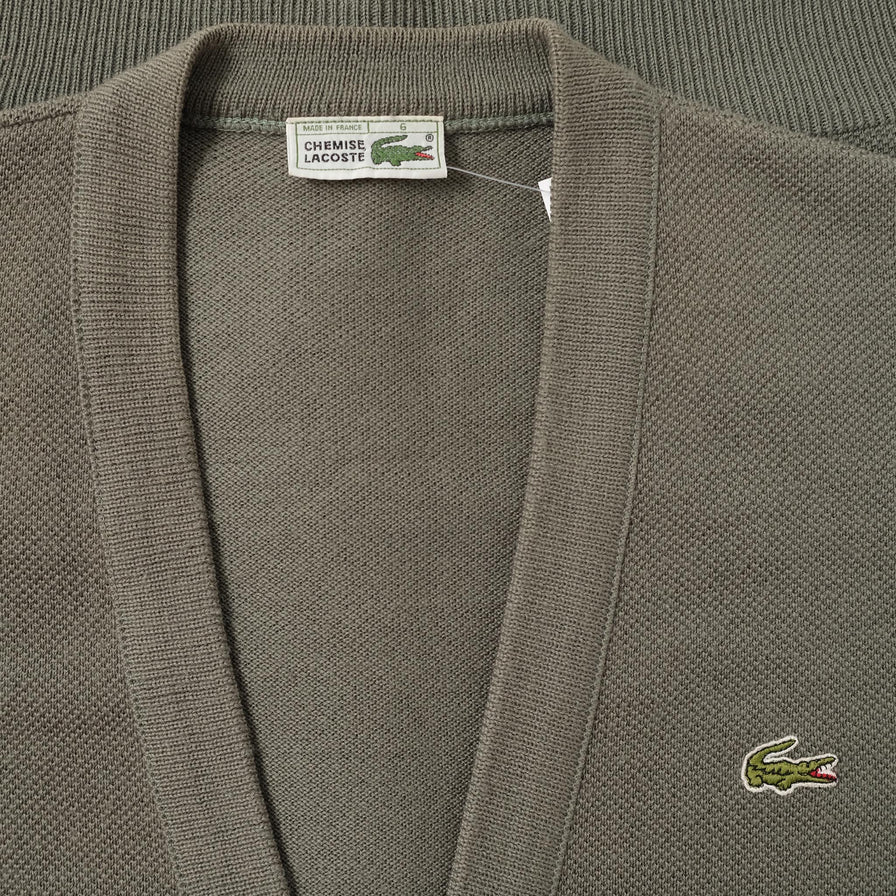 Vintage Lacoste Knit Cardigan Large 