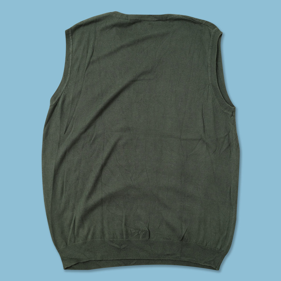 Argyle Knit Vest Large 