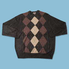 Argyle Knit Sweater XLarge 