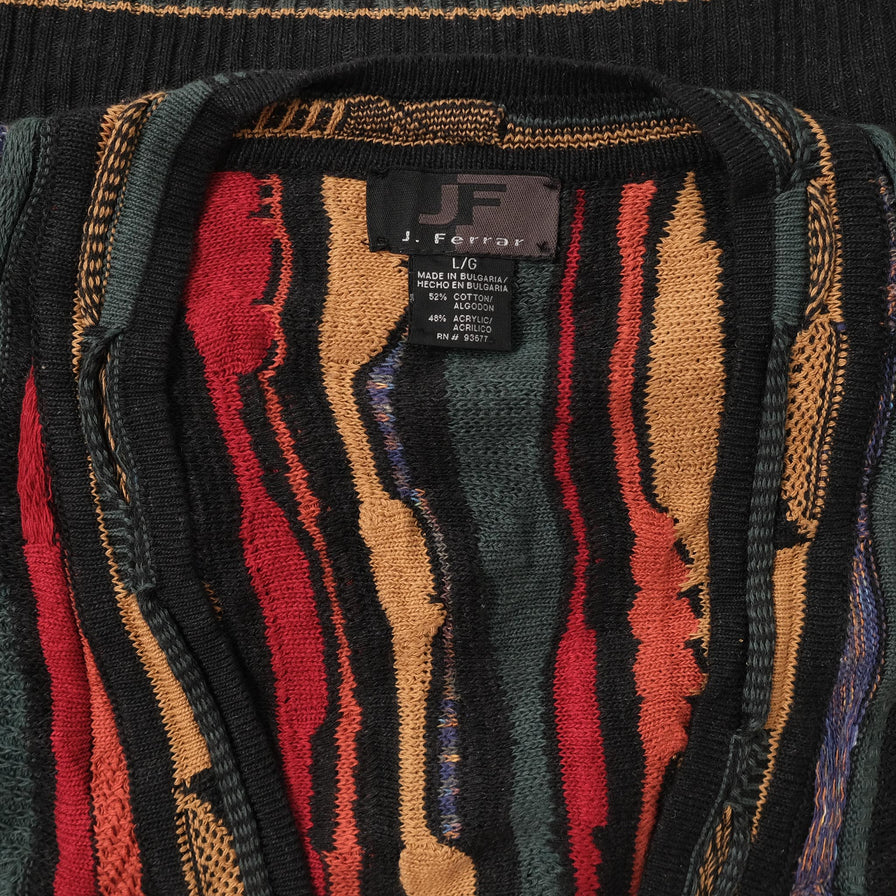 Vintage Coogi Style Cardigan XLarge 