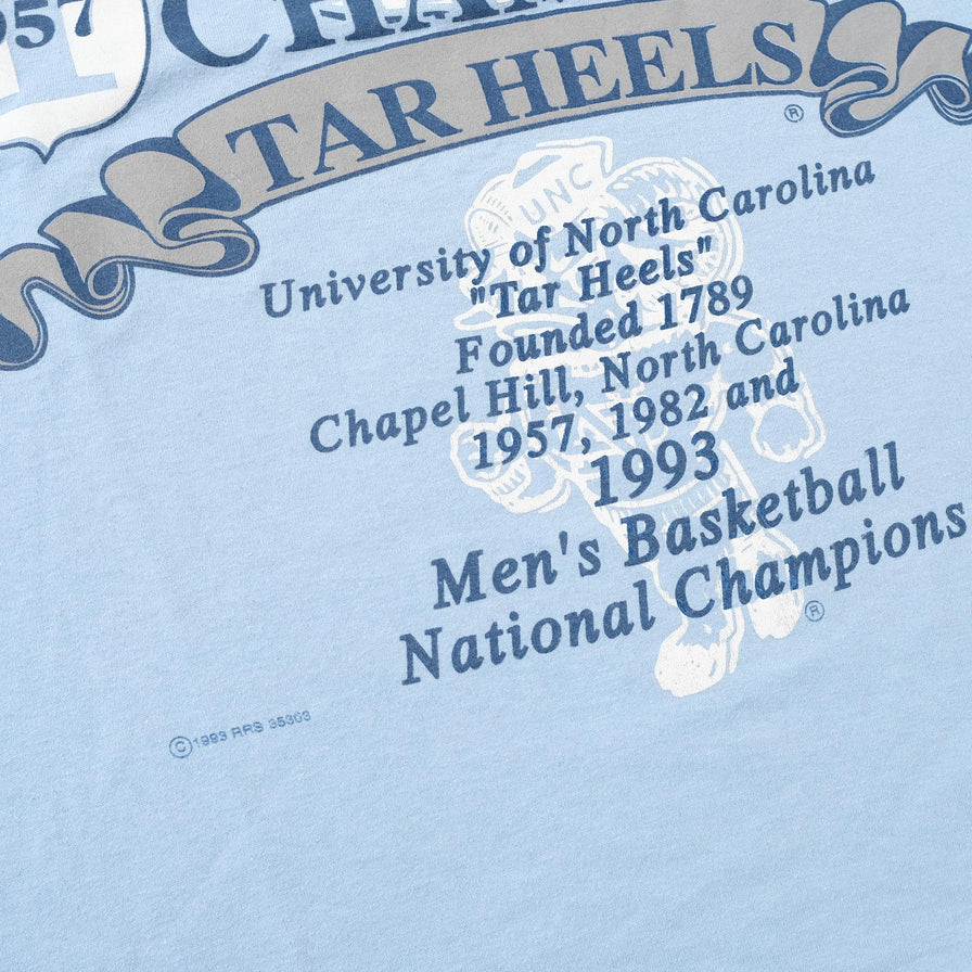 1993 UNC Tar Heels T-Shirt XLarge 