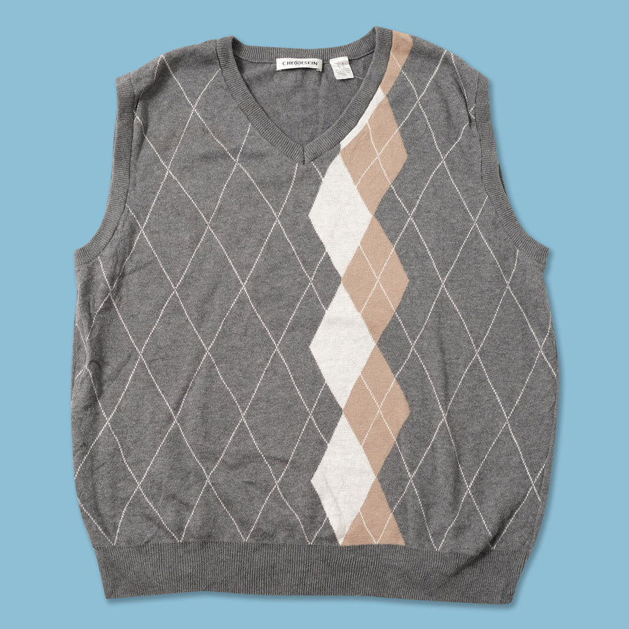 Argyle Knit Vest XLarge 