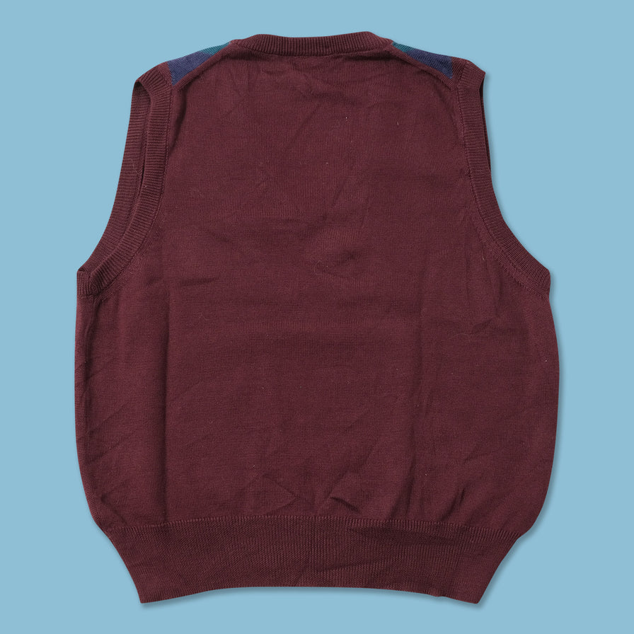 Argyle Knit Vest Medium 