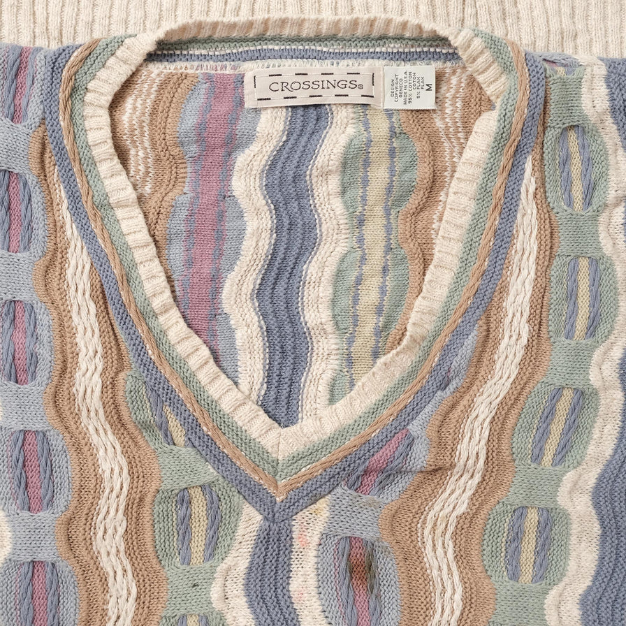 Vintage Crossings Knit Sweater Large 