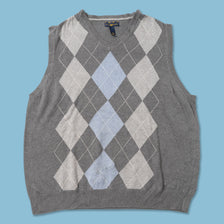 Argyle Knit Vest Medium 