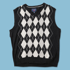 Argyle Knit Vest Medium 