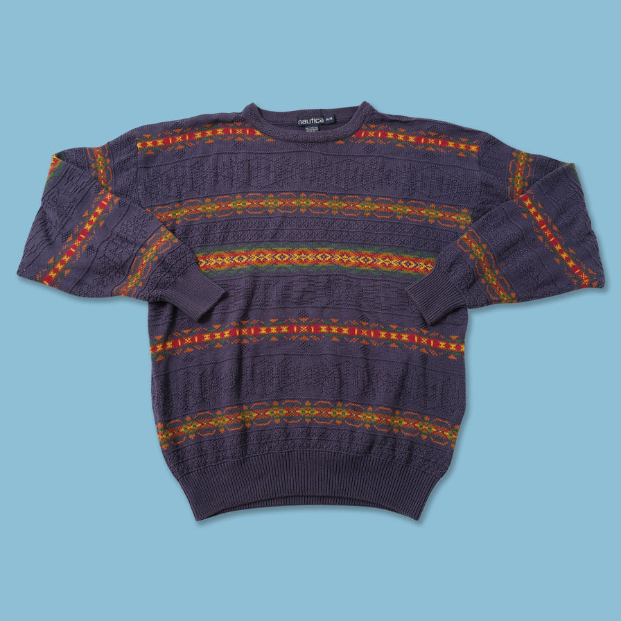 Vintage Nautica Knit Sweater Large 