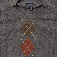 Argyle Knit Sweater XLarge 