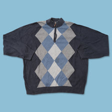 Argyle Knit Sweater Large 