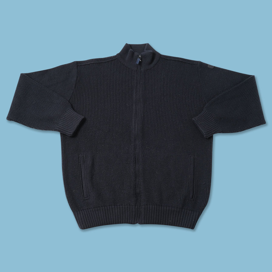 Vintage Paul Shark Merino Wool Knit Jacket XLarge 