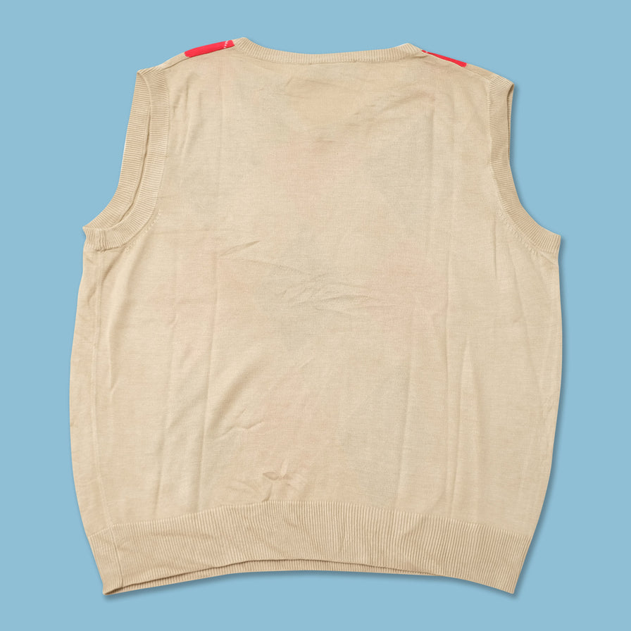 Argyle Knit Vest Large 