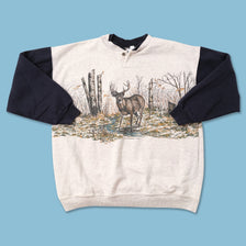 Vintage Deer Sweater Medium 