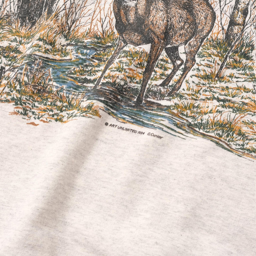 Vintage Deer Sweater Medium 