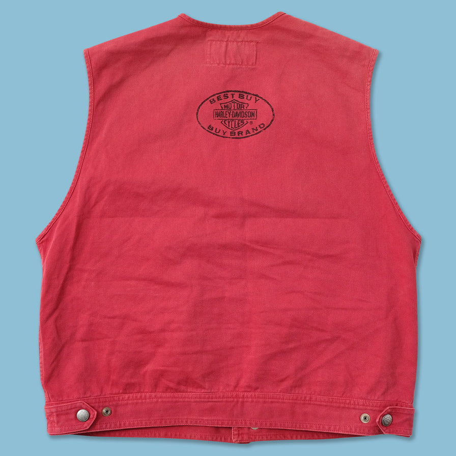 Women's Vintage Harley Davidson Utility Vest Large 