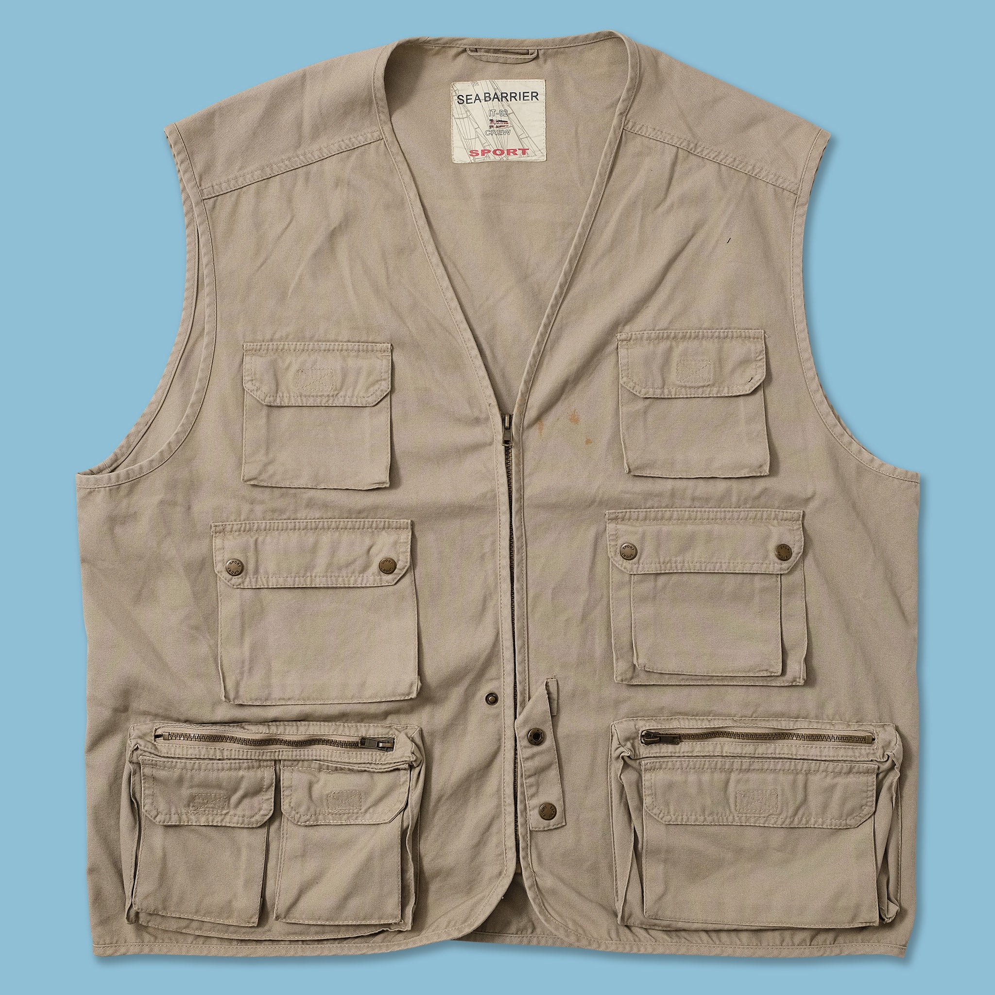 Beige Safari Vest 