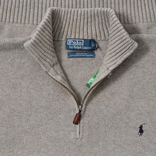 Vintage Polo Ralph Lauren Q-Zip Sweater Large 