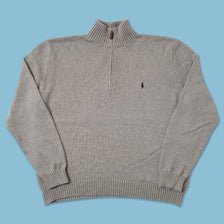 Vintage Polo Ralph Lauren Q-Zip Sweater Large 