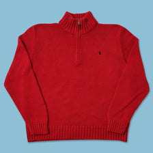 Vintage Polo Ralph Lauren Q-Zip Sweater Large 
