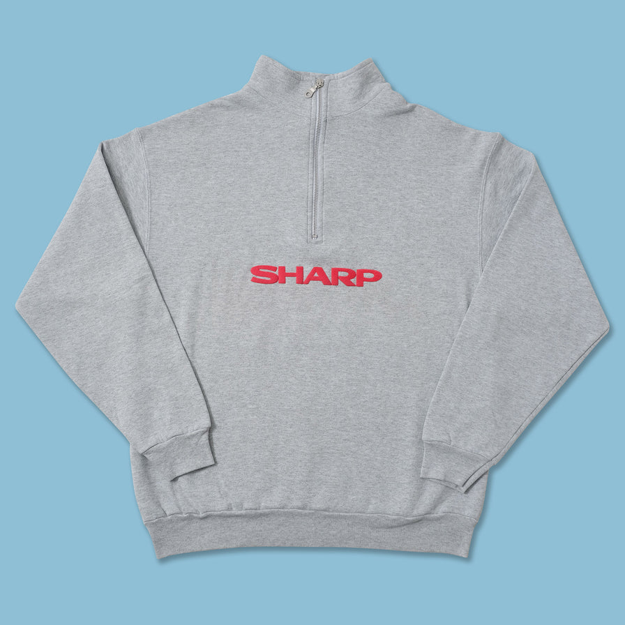 Vintage Sharp Q-Zip Sweater Large 