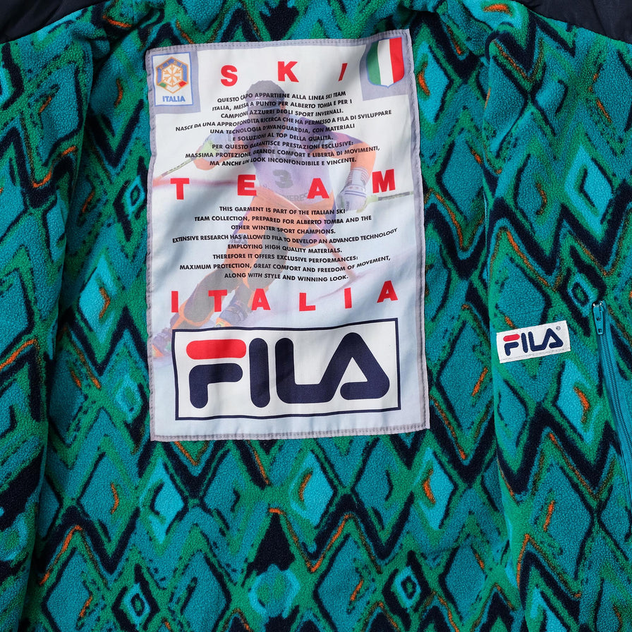 Vintage Fila Fleece Lined Ski Jacket Large 