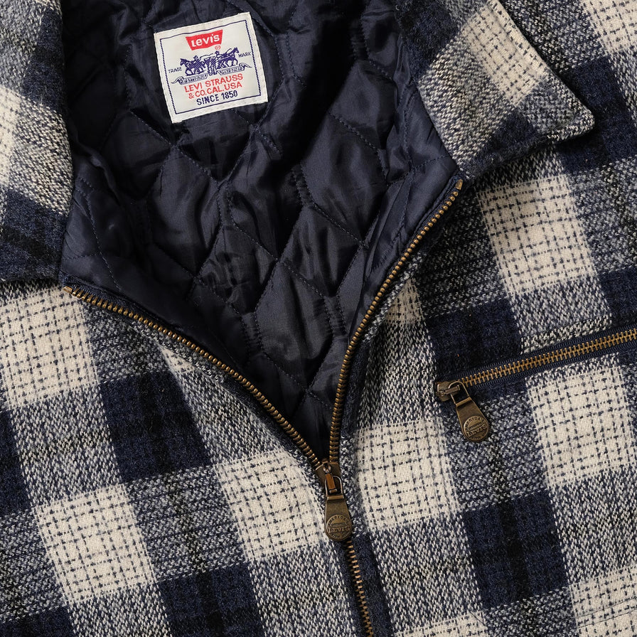 Vintage Levis Padded Plaid Jacket Large 