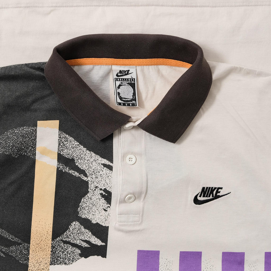 Vintage Nike Challenge Court Polo Medium 