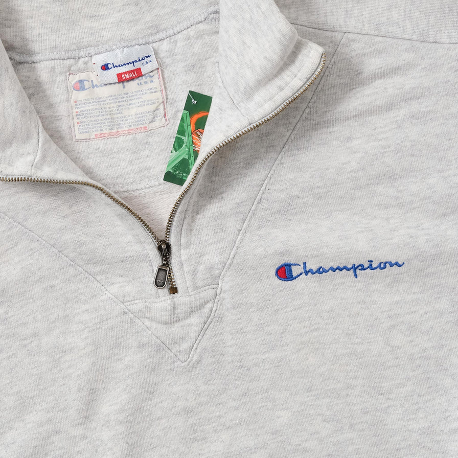 Women's Vintage Champion Q-Zip Sweater Small 