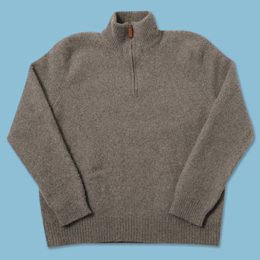 Women's Polo Ralph Lauren Q-Zip Wool Sweater Small 