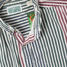 Vintage Striped Shirt Large 