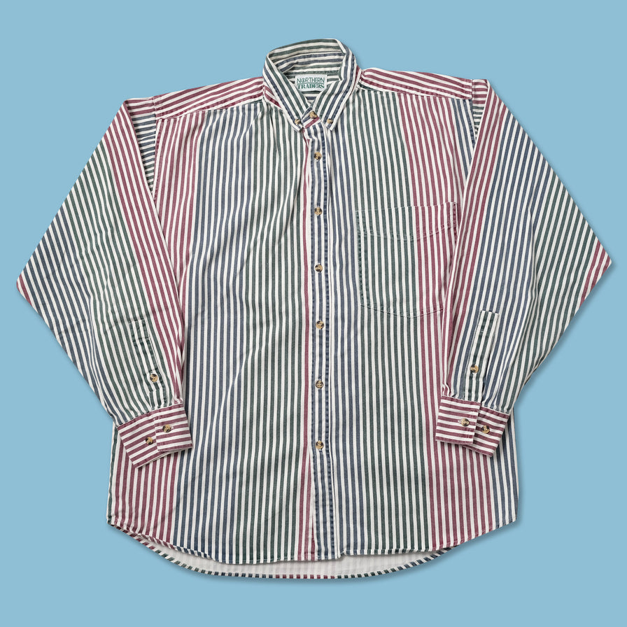 Vintage Striped Shirt Large 