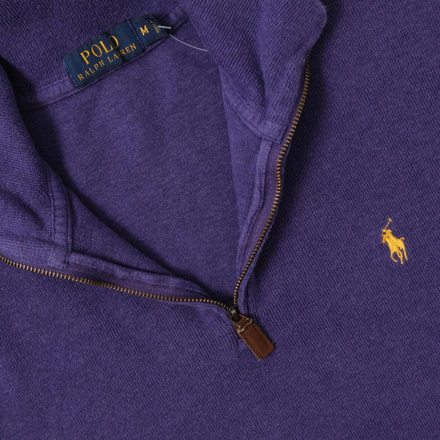 Vintage Polo Ralph Lauren Q-Zip Sweater Medium 