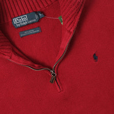 Polo Ralph Lauren Q-Zip Knit Sweater Medium 