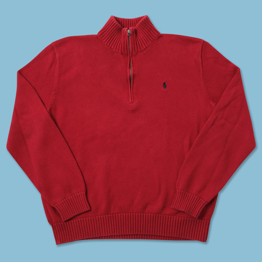 Polo Ralph Lauren Q-Zip Knit Sweater Medium 