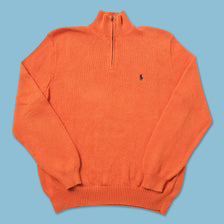 Polo Ralph Lauren Q-Zip Knit Sweater Large 