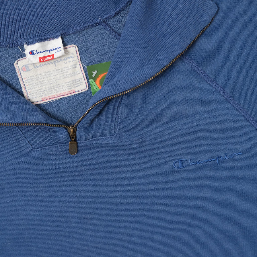 Vintage Champion Q-Zip Sweater XLarge 