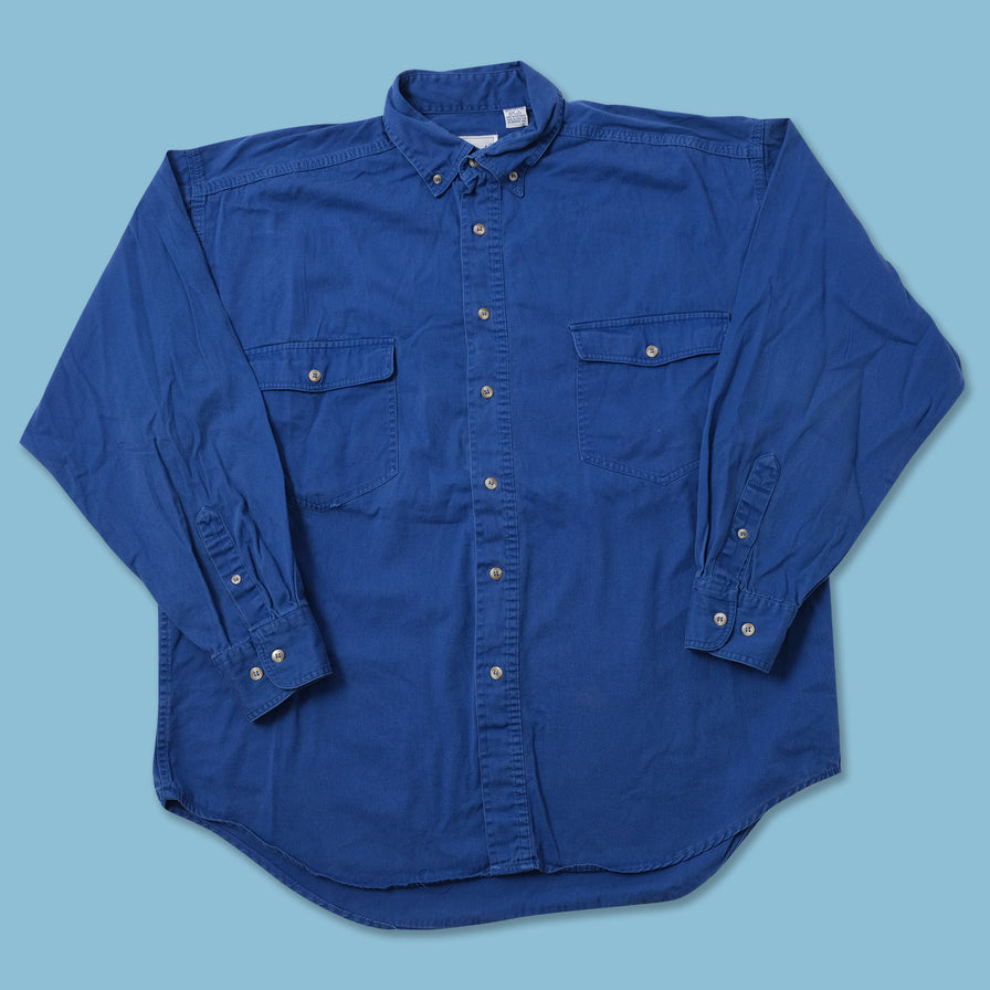 Vintage Cotton Long Sleeve Shirt Large 