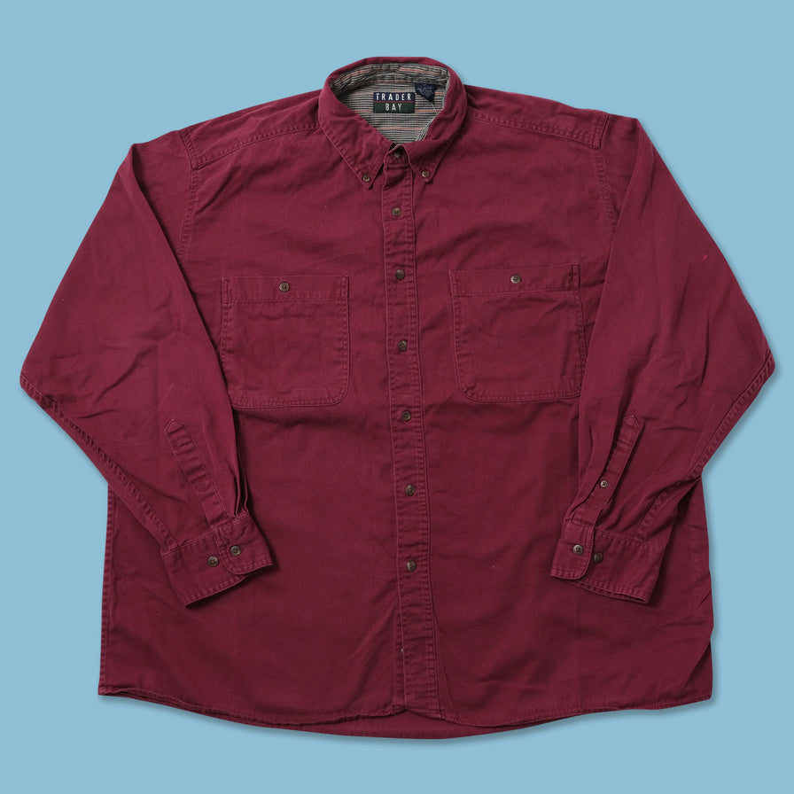 Vintage Cotton Long Sleeve Shirt XLarge 