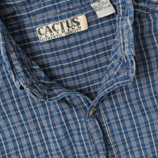 Vintage Checkered Long Sleeve Shirt Large
