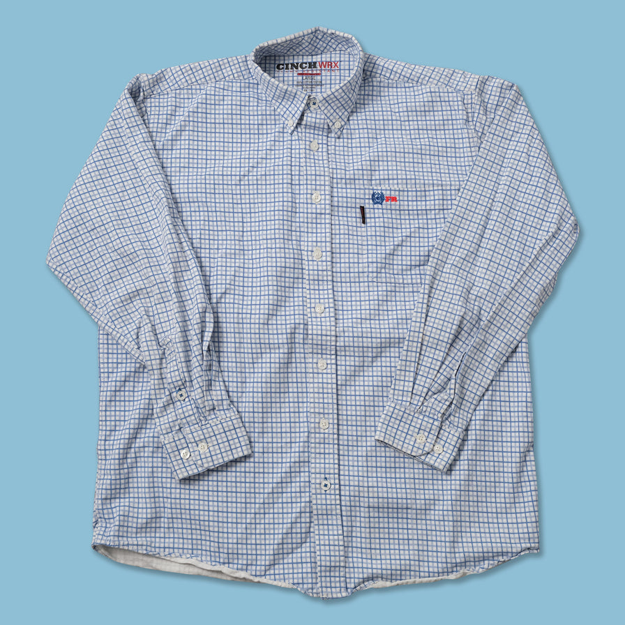 Vintage Checkered Long Sleeve Shirt XLarge 