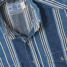 Vintage Striped Long Sleeve Shirt Medium