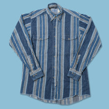 Vintage Striped Long Sleeve Shirt Medium 