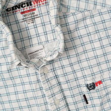 Vintage Checkered Long Sleeve Shirt Large 