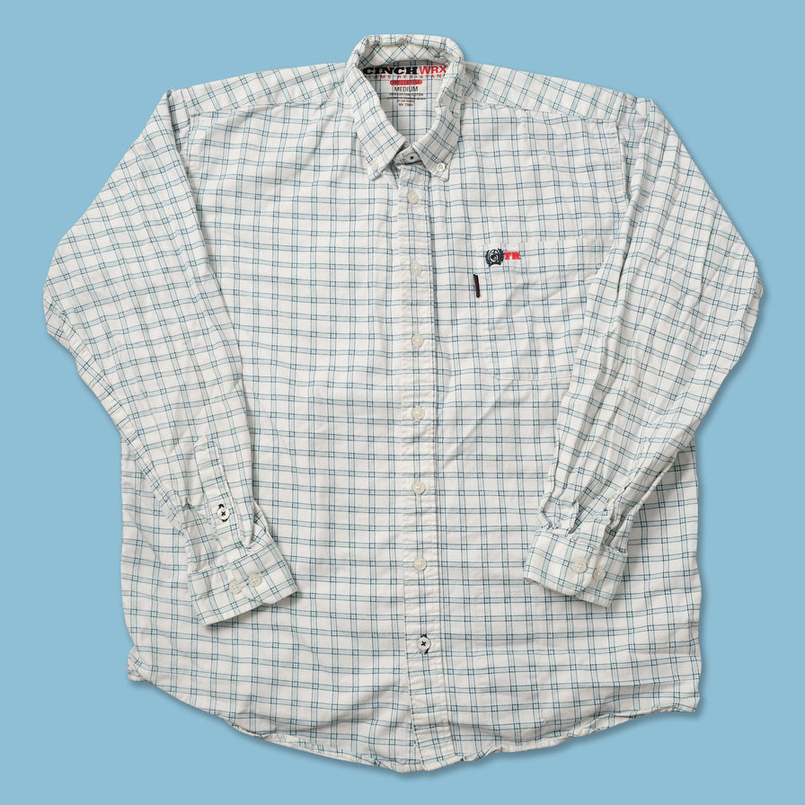 Vintage Checkered Long Sleeve Shirt Large 