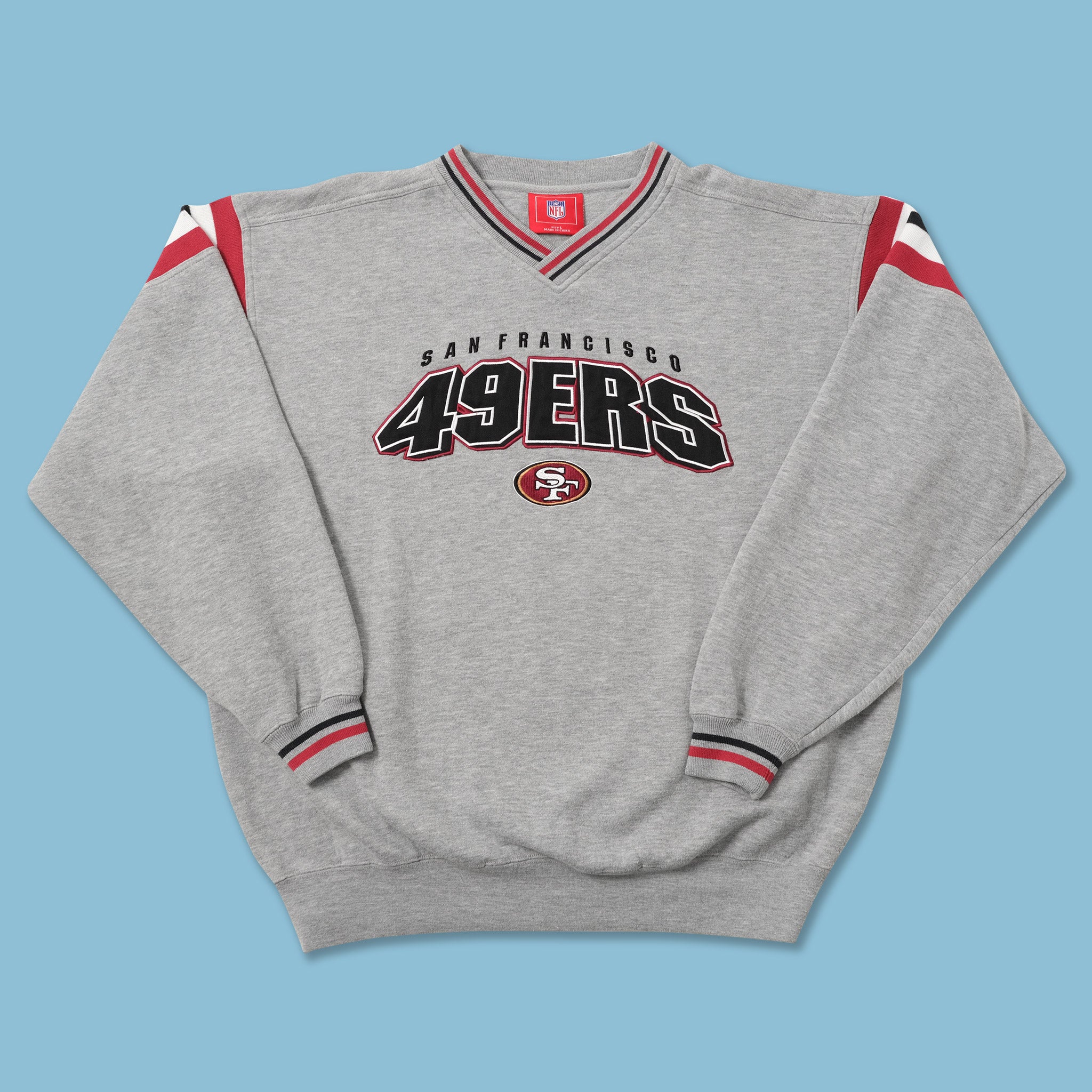 値下げ 49ERS knit sweater USA製 Mens M Vintage San Francisco 49ers Sweater Shirt Barrell Made In