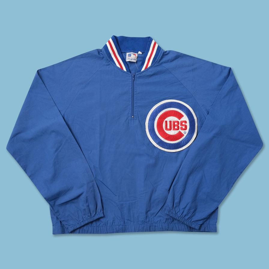 Vintage Chicago Cubs Q-Zip Pullover Medium 