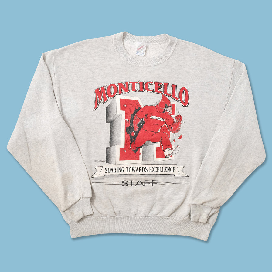 Vintage Monticello Cardinals Sweater Medium 