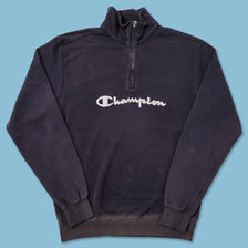Vintage Champion Q-Zip Sweater Large 