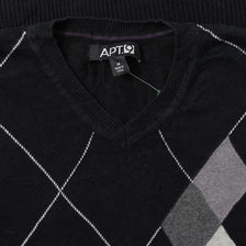 Argyle Knit Vest Medium 